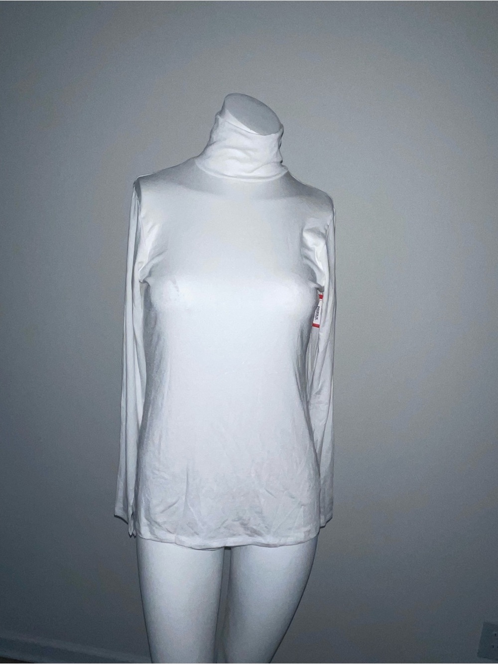 NWT SPANX White Long-Sleeve Turtleneck Top size xl